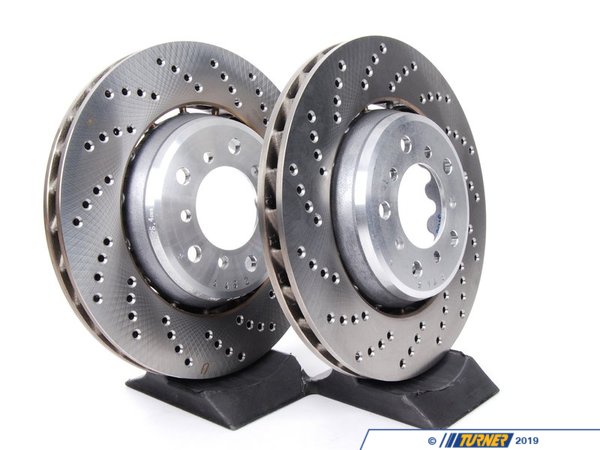 Genuine European BMW BMW E46 M3 European Semi-Floating Front Brake Rotors - Pair (325x28) 282801802