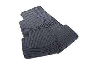 Genuine BMW Front And Rear All Weather Rubber Floor Mat Set - Black - E46 325xi 330xi
