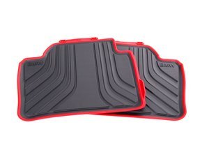 Genuine BMW Sport Line Rear Rubber Floor Mat Set - F30, F80, F31, F36