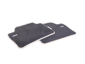 Genuine BMW Modern Line Rear Carpeted Floor Mat Set - F36 F80 F31 F30