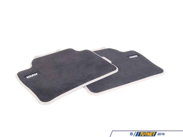 Genuine BMW Genuine BMW Modern Line Rear Carpeted Floor Mat Set - F36 F80 F31 F30 51472293363