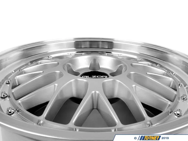 あーる様 88111KT - Alzor Style 881 Square Wheel Set - Silver - 18x8.5