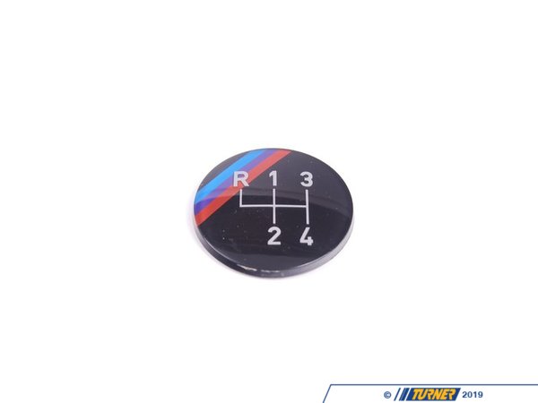 Genuine BMW 4-speed M Technic Gearshift Emblem (Round) 25111220953
