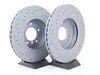 Zimmermann Front Cross Drilled Brake Rotors - Pair (325x25) 34101166071ZIMDK View 7