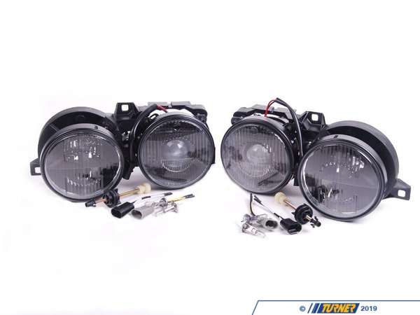 Depo  Depo Euro Smiley Smoked Crosshair Projector Headlight Set - E30 - (NO LONGER AVAILABLE) HLB3e30Echsmk