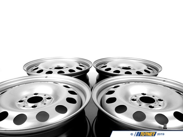 Genuine MINI Steel Wheel Silver - Set Of Four 36116768497KT