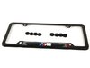 Genuine BMW License Plate frame Black w/ M logo 82120010404 View 1