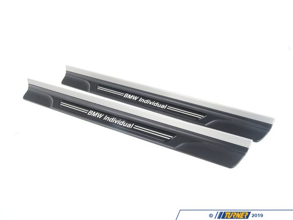 Genuine BMW Door Sill Kit With "BMW Individual" Insignia 51477893601KT