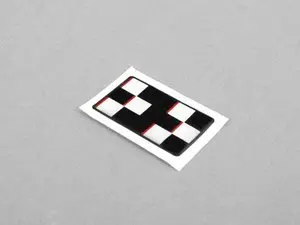 Genuine MINI JCW Dash Checker Sticker - Dark