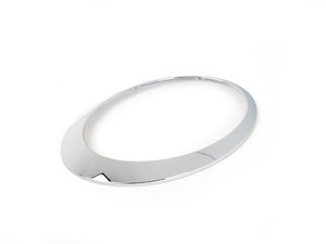 Chrome Headlight Trim Ring - Left