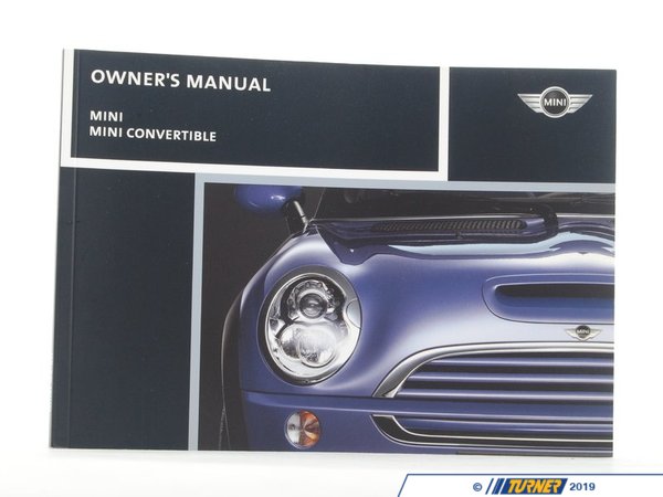 Genuine MINI Genuine Mini Owner's Handbook R50, R52, R 01410159801 01410159801