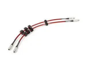 ECS Tuning Exact-Fit Stainless Steel Brake Lines (Front) - E60 E63 E64