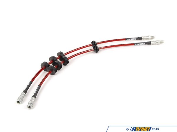 ECS ECS Tuning Exact-Fit Stainless Steel Brake Lines (Front) - E60 E63 E64 024828ECS01