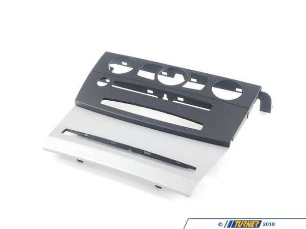 Genuine BMW Genuine BMW Cover, Dashboard, Alu, Center Schwarz - 51456951039,E60 M5 51456951039