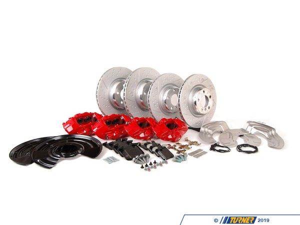 Genuine BMW M Performance Front & Rear BMW Performance Brake Kit - Red 34112221445KT