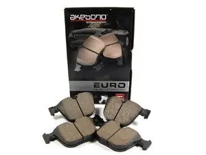 Akebono Rear Euro Ceramic Brake Pad Set -- E60 E63 E65 E66 E70 E71 E90 E92 E93 F01 F15 F16