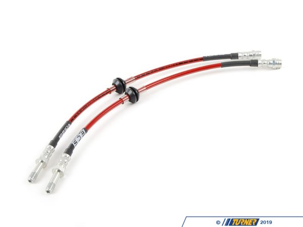 ECS ECS Tuning Exact-Fit Stainless Steel Brake Lines (Front) - E46 M3 e46698001