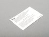 Genuine BMW Genuine BMW Instruction Notice, Airbag - 71212122334 71212122334 View 1