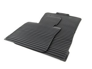 Genuine BMW Front All Weather Rubber Floor Mat Set - Anthracite Black - E70 X5
