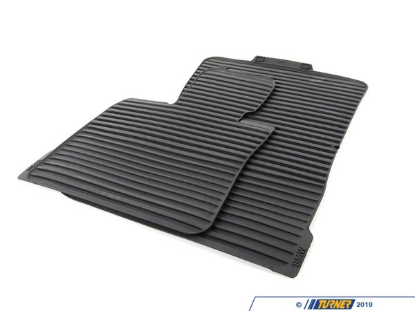 Genuine BMW Genuine BMW Front All Weather Rubber Floor Mat Set - Anthracite Black - E70 X5 51472231953