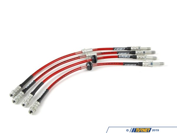 ECS ECS Tuning Exact-Fit Stainless Steel Brake Lines (Full Kit) - E46 M3 e46698000