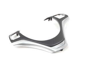 Genuine BMW Steering Wheel Trim Cover - Black/Chrome Pearl Gloss