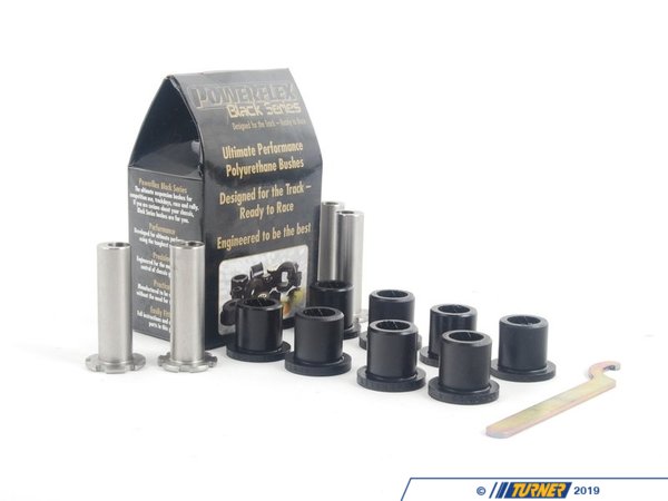 Powerflex Black Series Race Polyurethane Rear Trailing Arm Bushing Set, Adjustable - E10, E12, E21, E23, E24, E3, E9, Z3, E30, E28, E36 PFR5-306GBx4