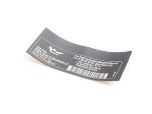 Genuine BMW Label"high Performance Synt - 71227502056