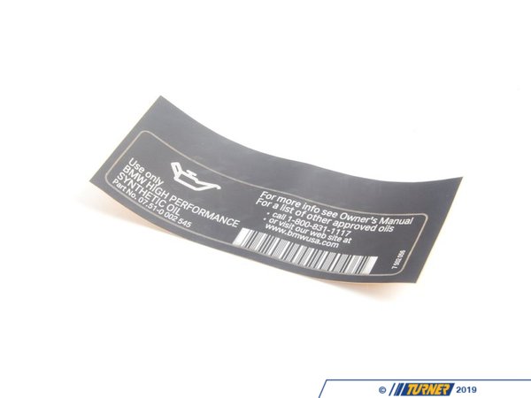 Genuine BMW Genuine BMW Label"high Performance Synt - 71227502056 71227502056