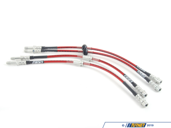 ECS ECS Tuning Exact-Fit Stainless Steel Brake Lines (Full Kit) - E46 325xi 330xi E46XI34