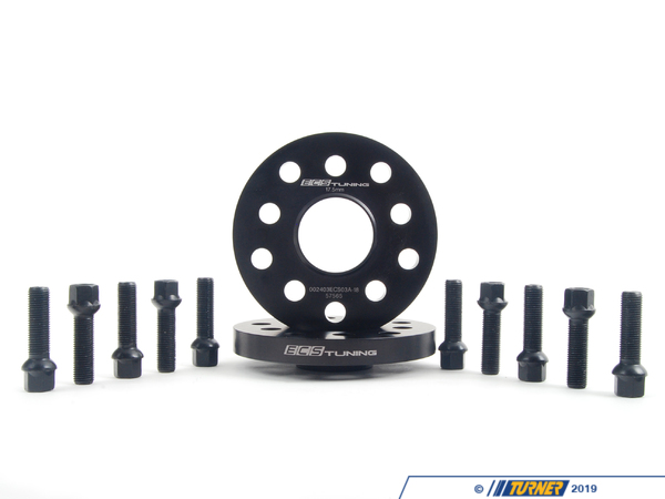 ECS ECS Wheel Spacer & Bolt Kit - 17.5mm With Black Ball Seat Bolts ECS10158KTWB1