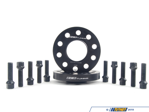 ECS Wheel Spacer & Bolt Kit - 20mm With Black Ball Seat Bolts 6-ECS-024