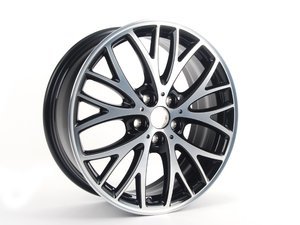 MINI JCW 506 Cross Spoke Wheel 18" (5x112) - Black Gloss Turned - Set