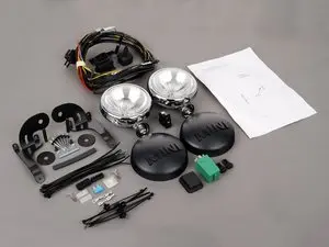 Genuine MINI Driving Lights Retrofit Kit - Chrome - R50 R52 R53