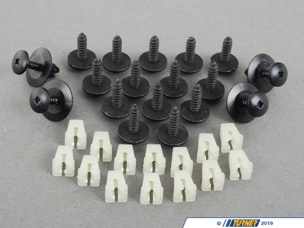 Genuine BMW Front Fender Liner Hardware Kit 63121374075X5KT