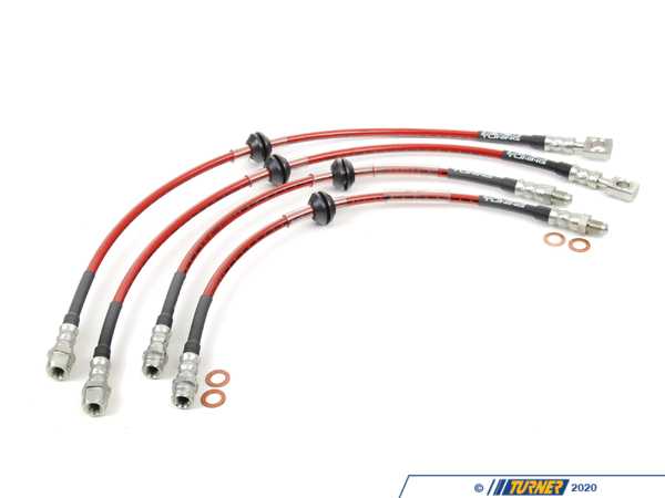 ECS MINI R50 R52 R53 Exact-Fit Stainless Steel Brake Lines - Kit 002435ECSKT