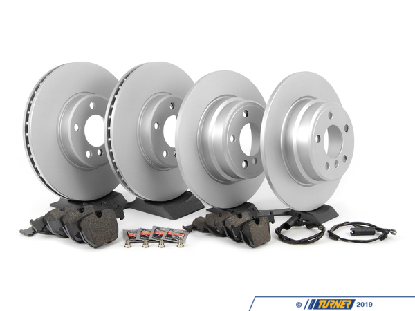 Packaged by Turner Complete Front & Rear Brake Package for E53 X5 3.0i / 4.4i TMS339079