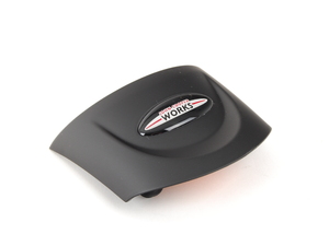 Genuine MINI JCW Logo Steering Wheel Trim Black - Bottom Center