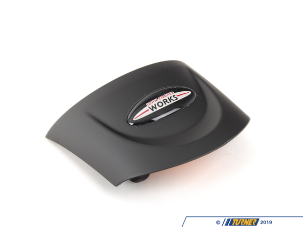 Genuine MINI Genuine MINI JCW Logo Steering Wheel Trim Black - Bottom Center 32306863535