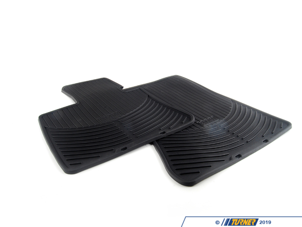 Genuine BMW Genuine BMW Front All Weather Rubber Floor Mat Set - Black - E70 E71 82112318671