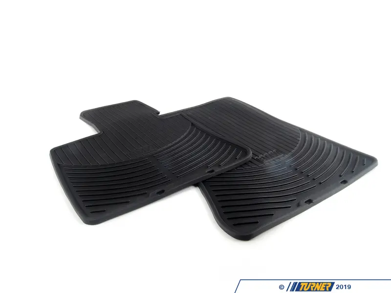 82112318671 - Genuine BMW Front All Weather Rubber Floor Mat Set