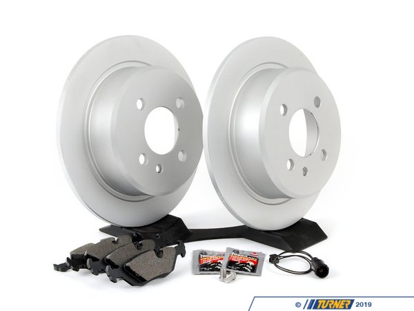 Packaged by Turner Rotor And Pad Replacement Package - Rear - E30 318i/is 325e/es/i/is E30RPRPKT3