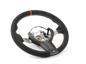 Genuine BMW M Performance Alcantara Steering Wheel w/ Carbon Trim - F22/F23/F30/F31/F34/F32/F33/F36