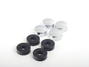 License Plate Frame Hardware Hiders - Chrome