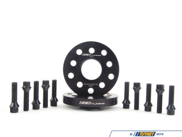 ECS ECS Wheel Spacer & Bolt Kit - 20mm With Black Conical Seat Bolts ECS10159KTWBC1