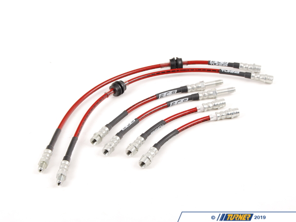 ECS ECS Tuning Exact-Fit Stainless Steel Brake Lines (Full Kit) - E82 1 M Coupe, E9X M3 e9xm3sskt