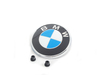 Genuine BMW E93 Convertible Rear Trunk Emblem With Grommets (BMW Roundel) 51147146052KT View 1