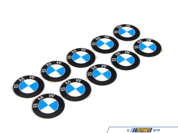 Genuine BMW BMW Wheel Center Cap Emblem - Pack Of 10 36131181081KT