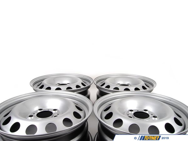 Genuine MINI Steel Wheel Silver - Set Of Four 36109803650KT