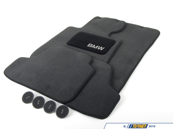 Genuine BMW Carpeted Floor Mat Set - Black E93 82112293537
